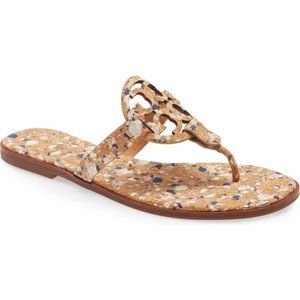 Miller welt Confetti cork print sandal 6 New w Box